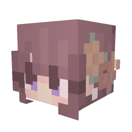 MillerLight13 Minecraft avatar head, 3D render