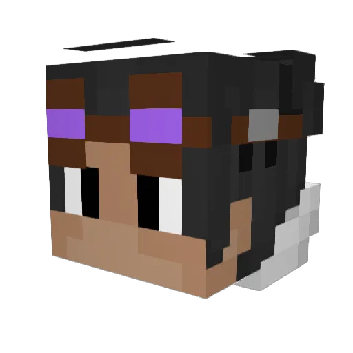 MillerZeira Minecraft avatar head, 3D render