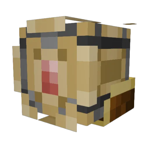 Millerbros Minecraft avatar head, 3D render