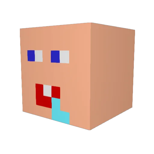 Millercraft99 Minecraft avatar head, 3D render