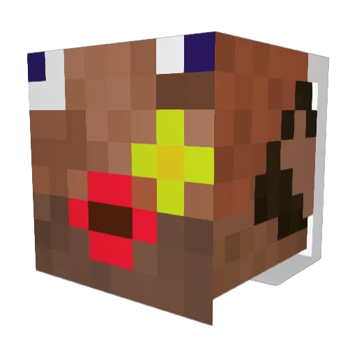 Millesigma Minecraft avatar head, 3D render