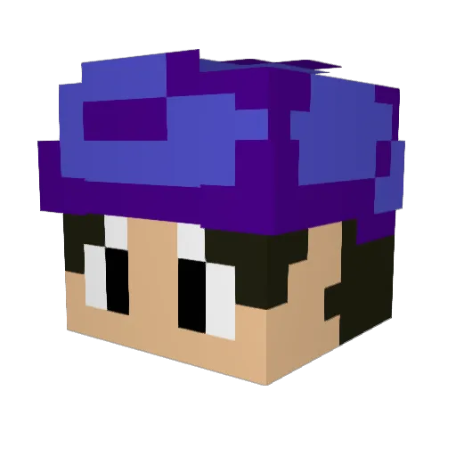 MilletShop Minecraft avatar head, 3D render