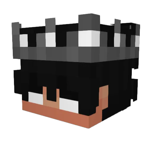 Milli_Loc Minecraft avatar head, 3D render