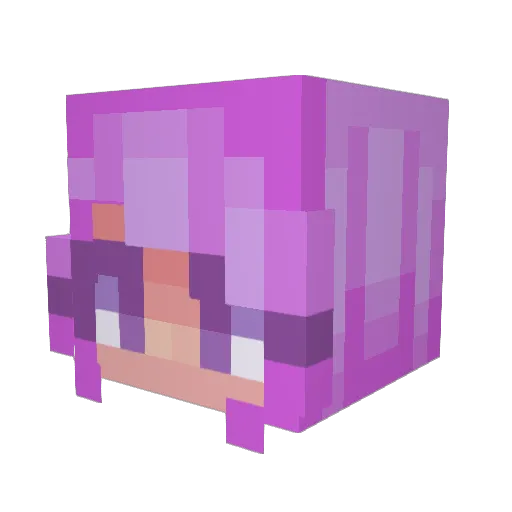 Millie0674 Minecraft avatar head, 3D render