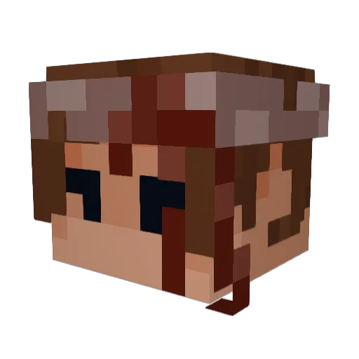 MillieGals2 Minecraft avatar head, 3D render