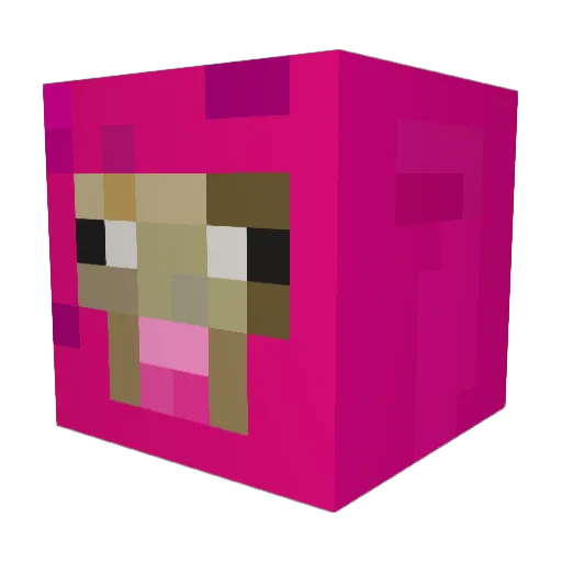 MillieMeziani Minecraft avatar head, 3D render