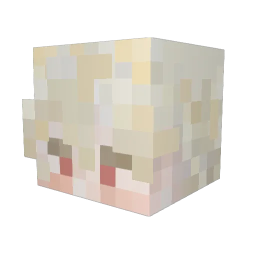 Million404 Minecraft avatar head, 3D render