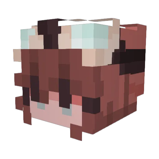 MillisLama Minecraft avatar head, 3D render
