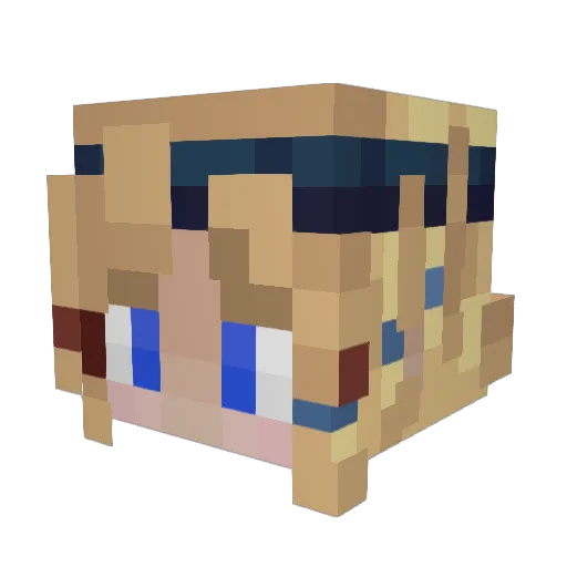 Millitarychest Minecraft avatar head, 3D render