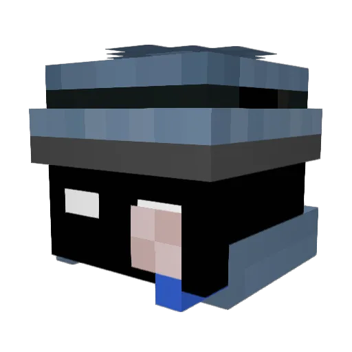 MilliumNC Minecraft avatar head, 3D render