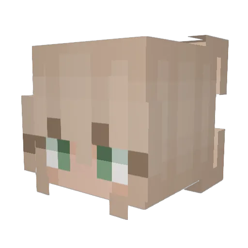 Milllzyy_ Minecraft avatar head, 3D render