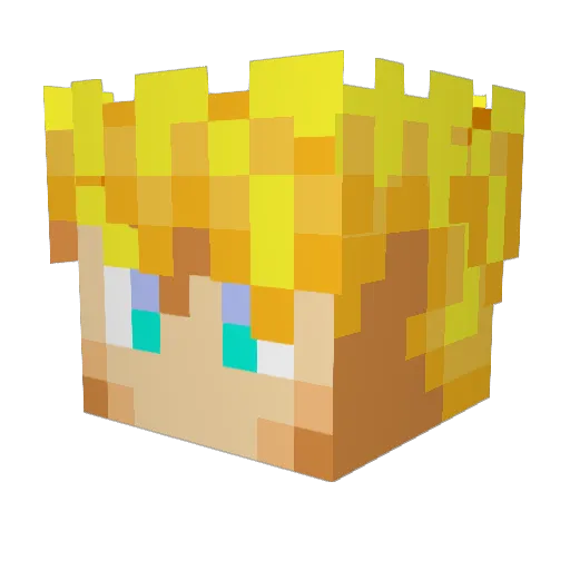 Millsville22 Minecraft avatar head, 3D render