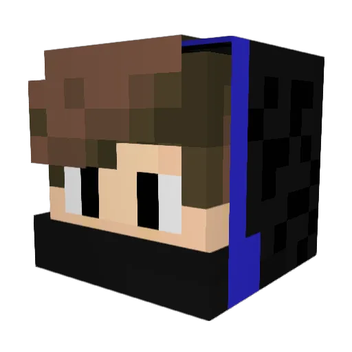 Millu92 Minecraft avatar head, 3D render