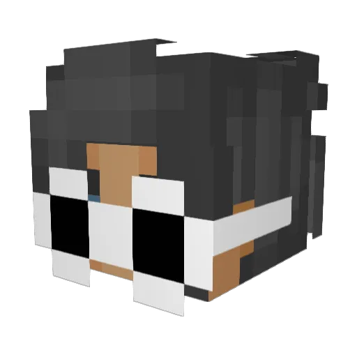 Milly175 Minecraft avatar head, 3D render