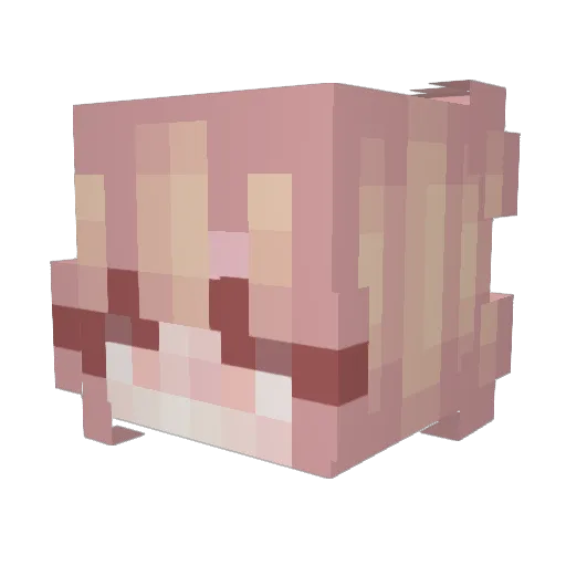 Milly2867 Minecraft avatar head, 3D render