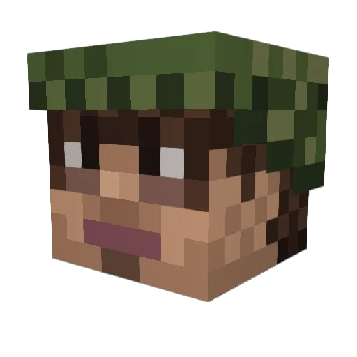 Minecraft-Avatar von Milly859: Kopf als 3D-Render