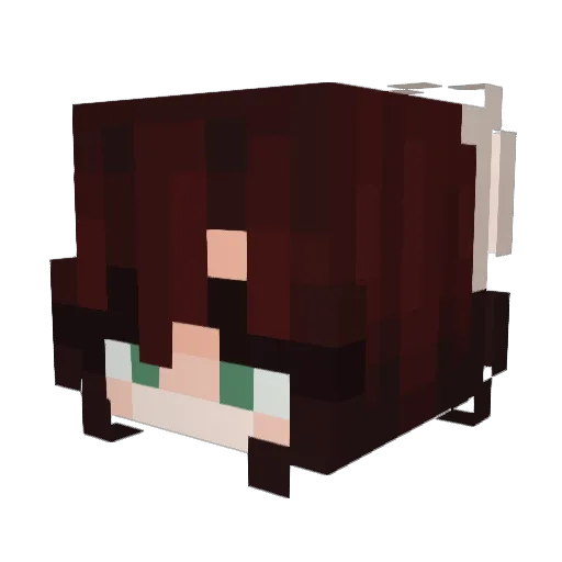 MillyBug1 Minecraft avatar head, 3D render