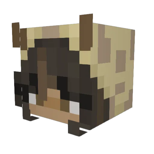 MillyGirl Minecraft avatar head, 3D render