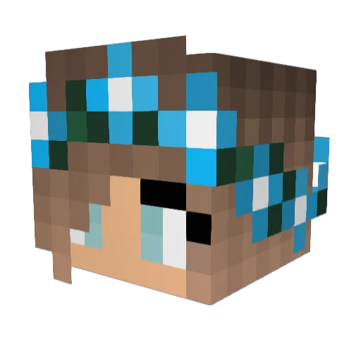 Millymoo1905 Minecraft avatar head, 3D render