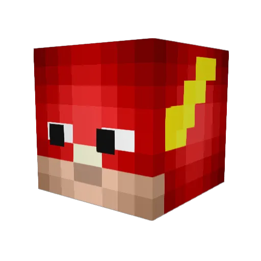 Millysquid Minecraft avatar head, 3D render