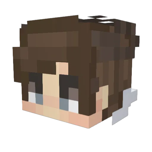 Millza90 Minecraft avatar head, 3D render
