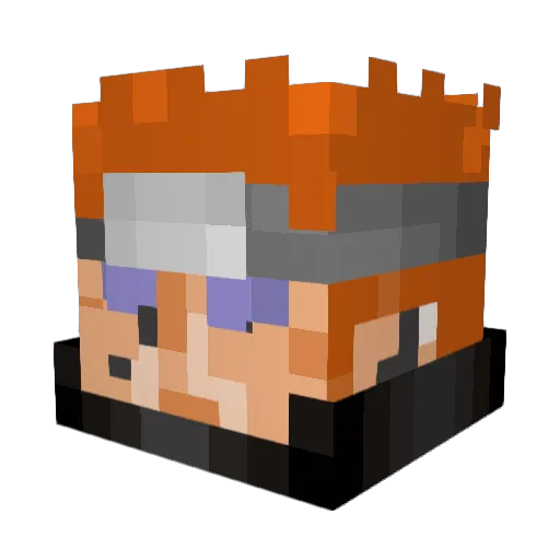 Milmil6130 Minecraft avatar head, 3D render