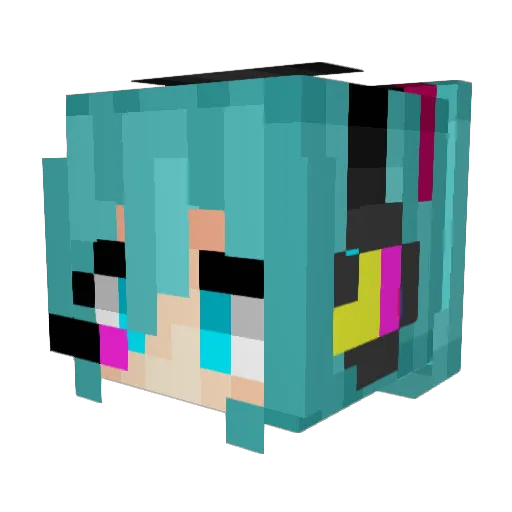 Milo707 Minecraft avatar head, 3D render