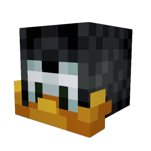 MiloAU Minecraft avatar head, 3D render