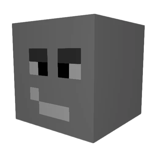 MiloBNG Minecraft avatar head, 3D render