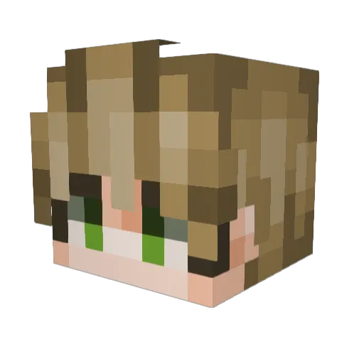 MiloFilo69 Minecraft avatar head, 3D render