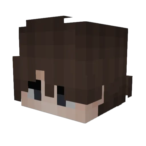 MiloGTG Minecraft avatar head, 3D render