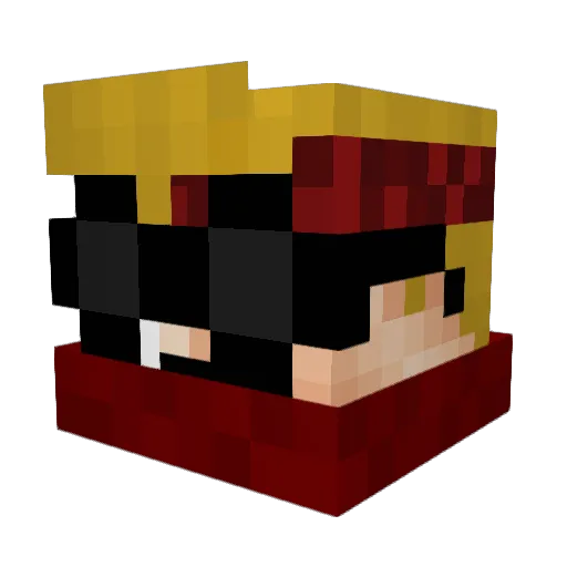 MiloMeyang Minecraft avatar head, 3D render
