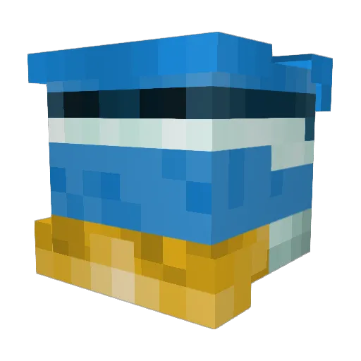 MiloNatan Minecraft avatar head, 3D render