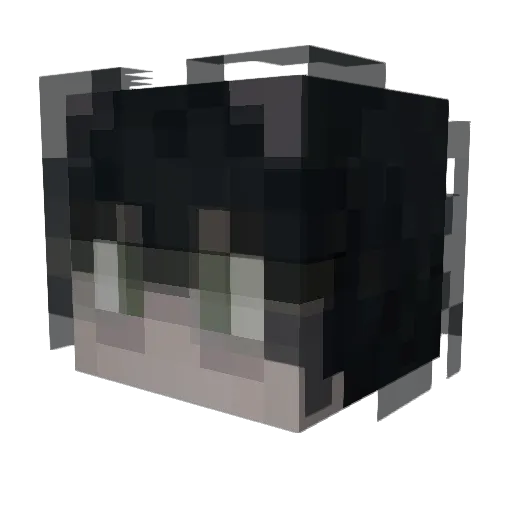 MiloRat7 Minecraft avatar head, 3D render