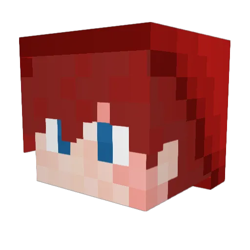 Milo_100 Minecraft avatar head, 3D render