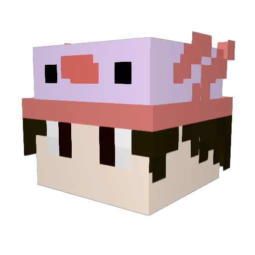 Milo_1012 Minecraft avatar head, 3D render