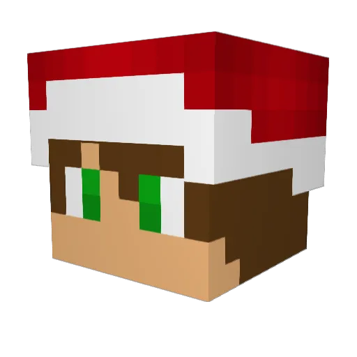 Milo_Aut Minecraft avatar head, 3D render