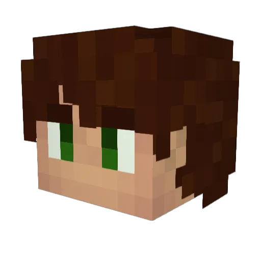 Milo_Burrows Minecraft avatar head, 3D render