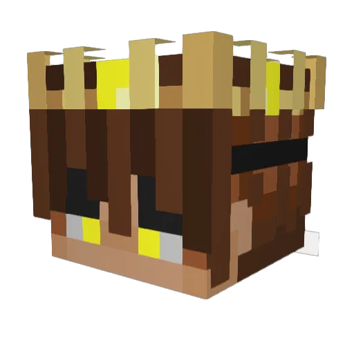 Miloek7123 Minecraft avatar head, 3D render