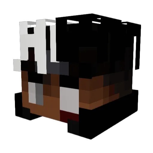 Milogang03 Minecraft avatar head, 3D render