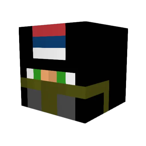 MilojkoUnistavac Minecraft avatar head, 3D render