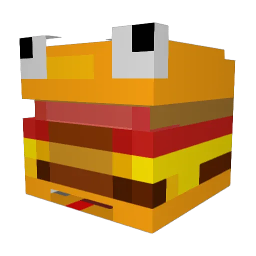 Milomums Minecraft avatar head, 3D render