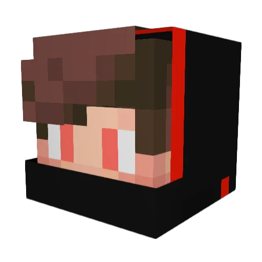 Milopao2010 Minecraft avatar head, 3D render
