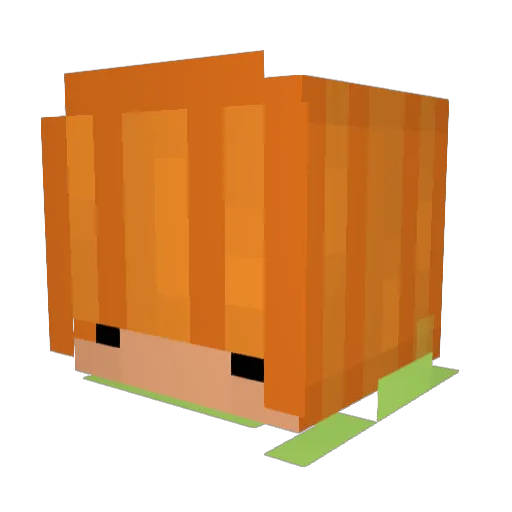 Miloptera Minecraft avatar head, 3D render