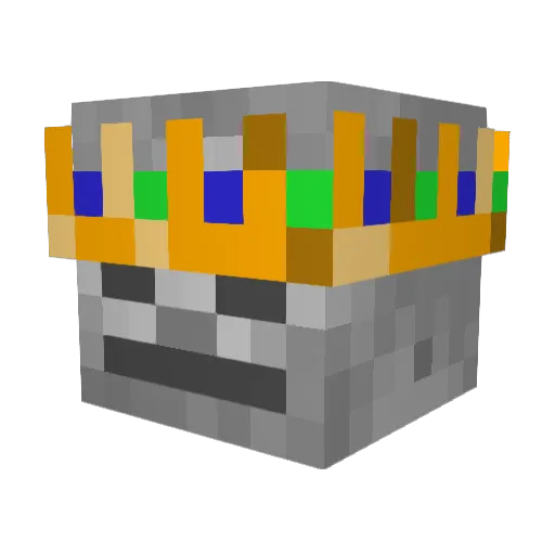 Milotic609 Minecraft avatar head, 3D render