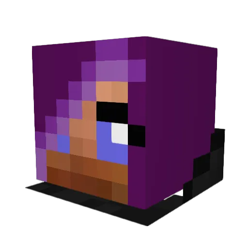 MiloticDreams Minecraft avatar head, 3D render