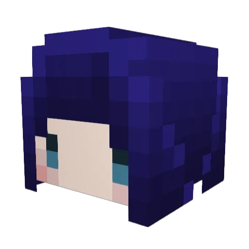 Milotic_OuO Minecraft avatar head, 3D render