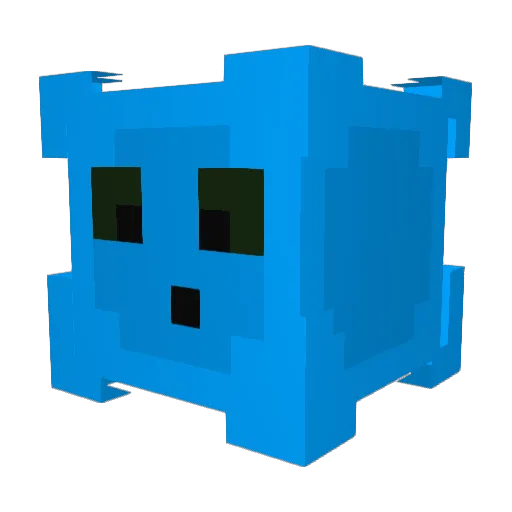 Milotor2007 Minecraft avatar head, 3D render
