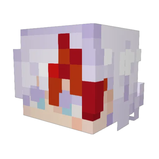 MilowF95 Minecraft avatar head, 3D render