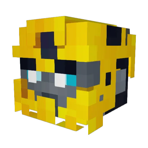 Milow_X Minecraft avatar head, 3D render